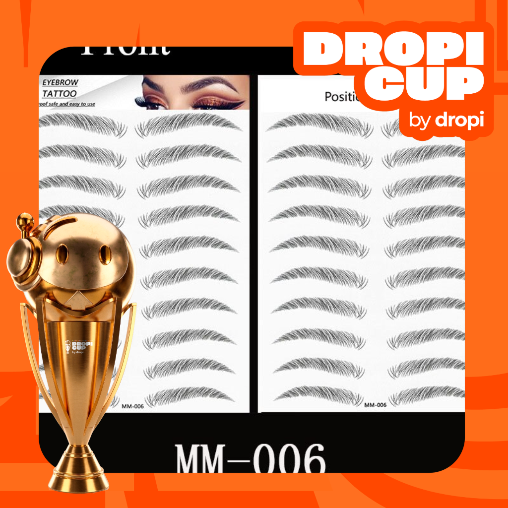 DROPI CUP-TATTO PARA CEJAS NEGRO